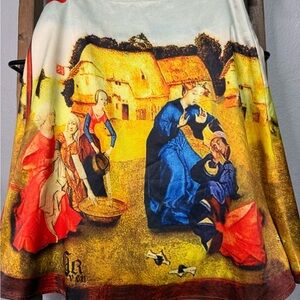 Carven Multicolor Artistic Skirt